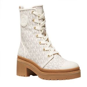 Michael Kors Corey Logo Jacquard Combat Boot 8.5